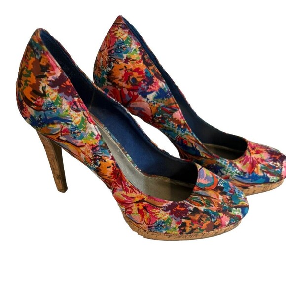 Fioni multi-colored heels size 9 Heels Stiletto Pump Style - Picture 1 of 6